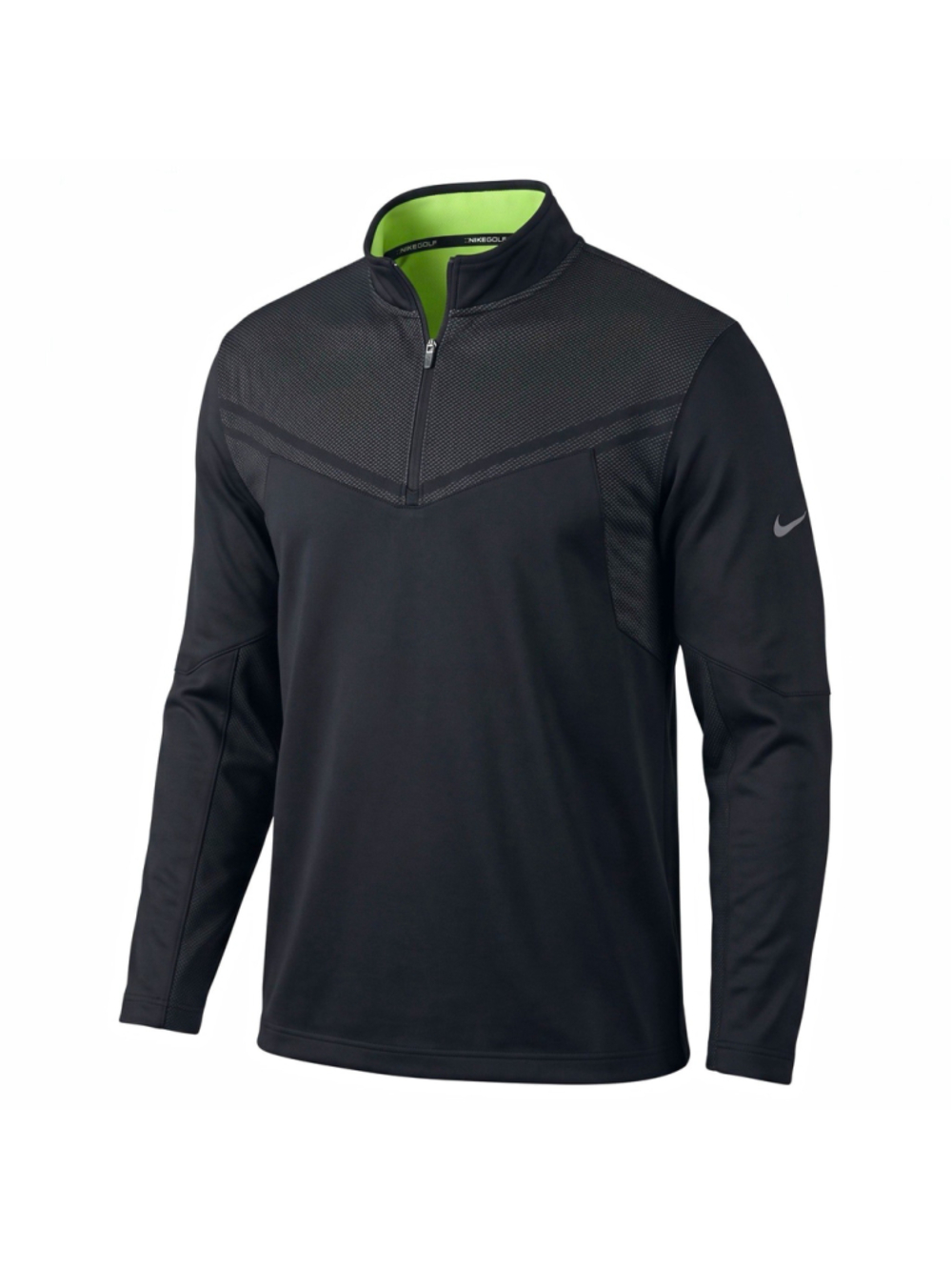 Nike Golf Therma-FIT 1/4 Zip Mock Neck Pullover Men’s 2XL Black Green